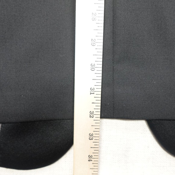 Stafford Tuxedo Suit Mens 48 Regular Black Wool Blend Formal Wear 2 Piece Set - Picture 7 of 16